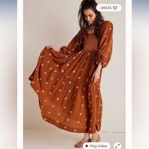 Dahlia Embroidered Maxi Dress